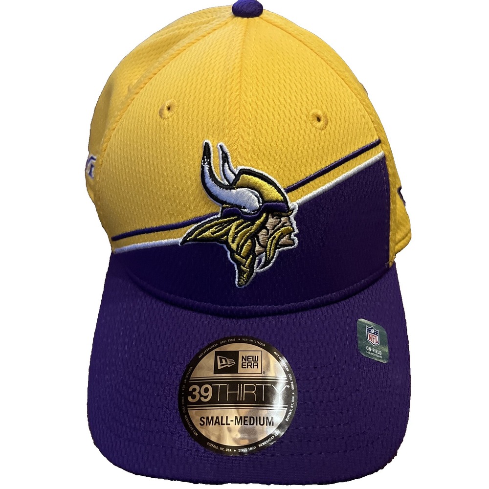 Minnesota Vikings New Era 39THIRTY NFL Sideline OnField Cap Flex Hat S/M NWT